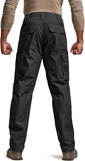 Men's Tactical Pants Raider, Water Resistant Ripstop Cargo Pants, Lightweight EDC Work Hiking Pants, Outdoor Apparel