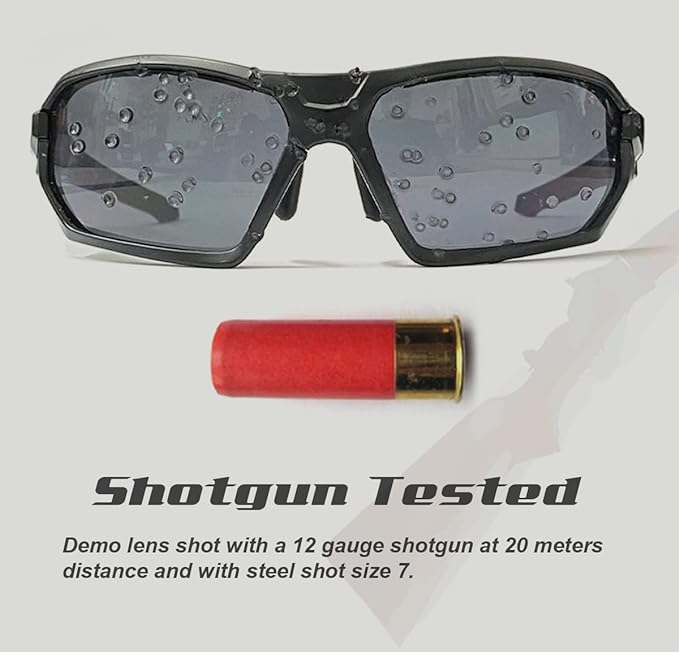 Ballistic Tactical Impact Protection Anti Fog Shooting Glasses Military Grade Airsoft Range