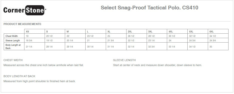 Select Snag-Proof Tactical Polo CornerStone® - Ref CS410