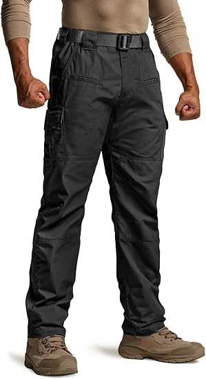 Men's Tactical Pants Raider, Water Resistant Ripstop Cargo Pants, Lightweight EDC Work Hiking Pants, Outdoor Apparel